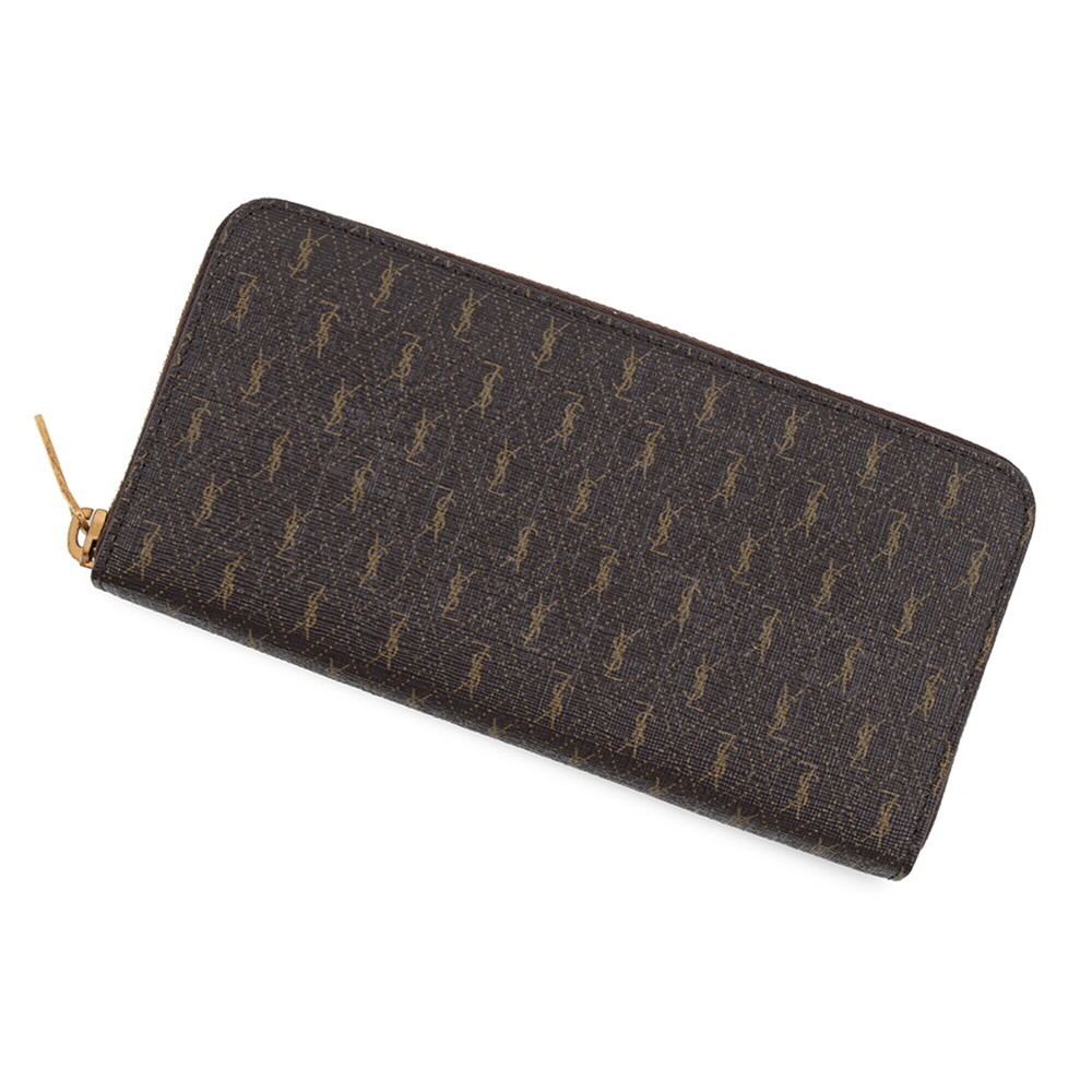 Yves Saint Laurent Saint Laurent Paris Long Wallet Le Monogram Zip Around Lea...